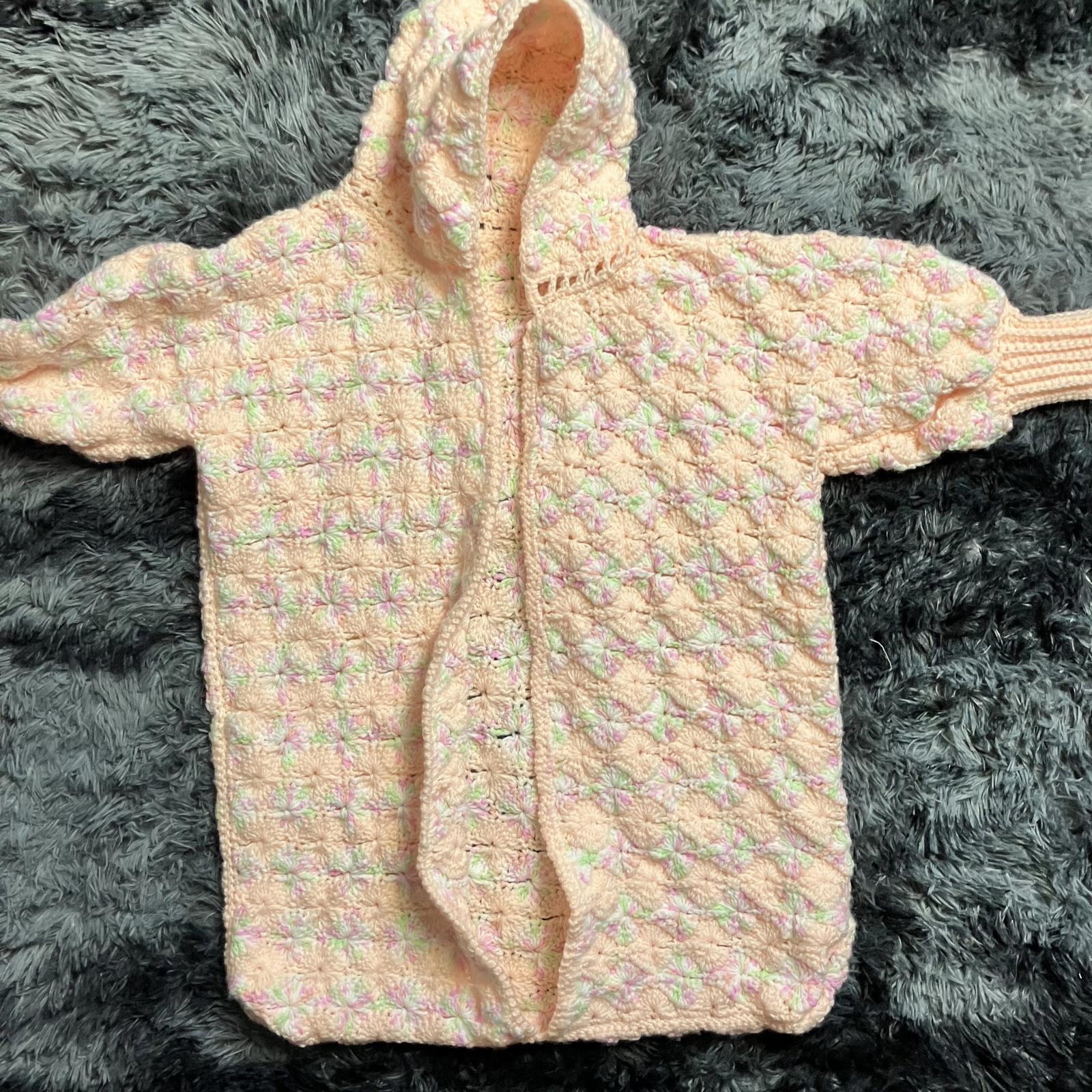 Handmade Wearable Hooded Baby Blanket Pastel Perfection